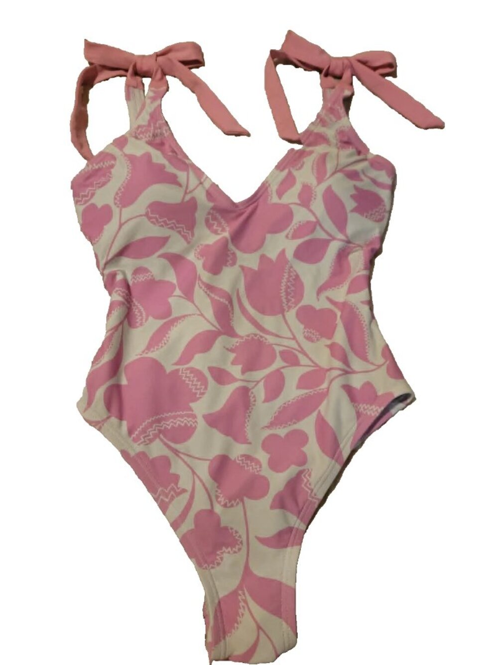 Kate Spade Surf Pink Floral One Piece Swimsuit Size Small $148 Retail